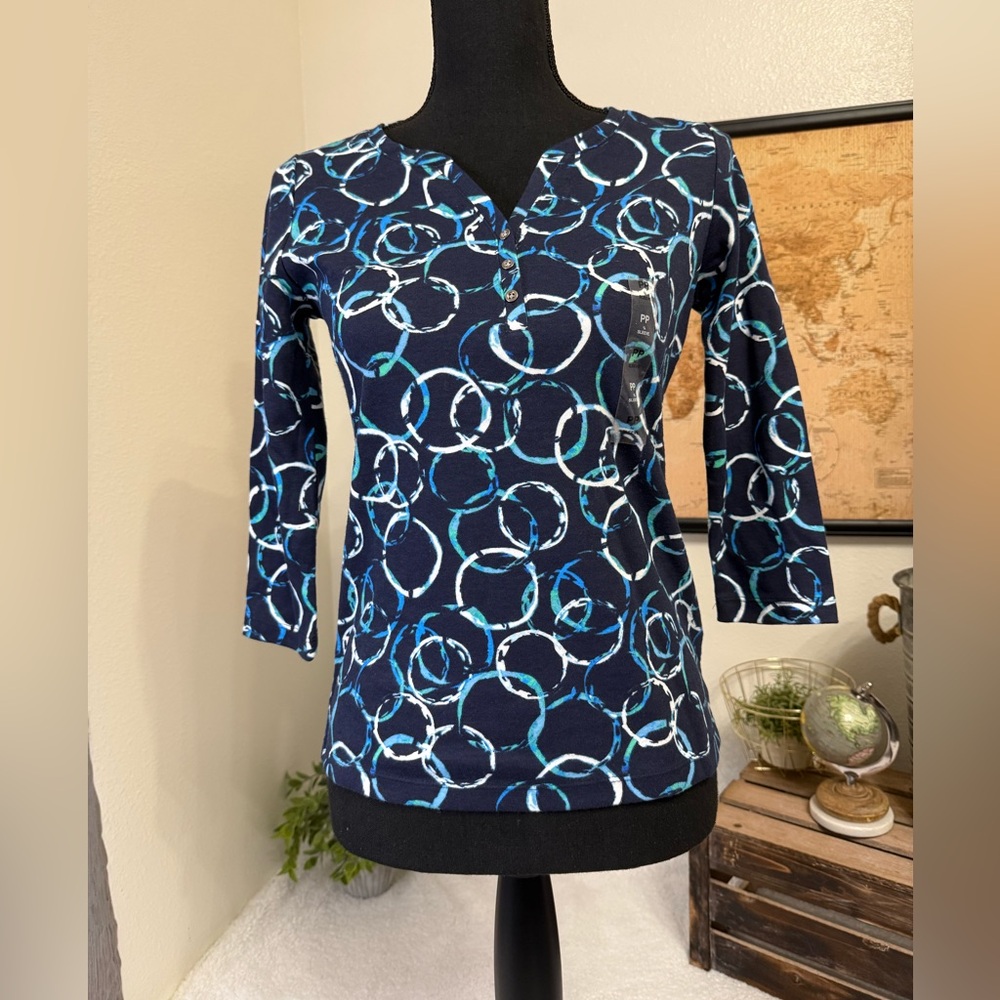 Karen Scott 3/4 sleeve tee